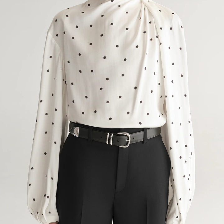 Cream Polka Dot Blaire Top