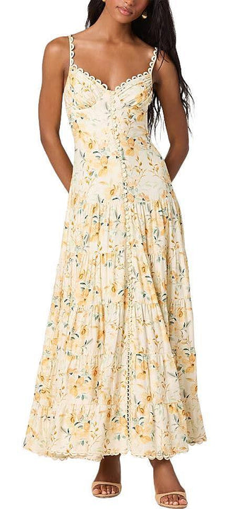 Cream Floral Tazia Dress