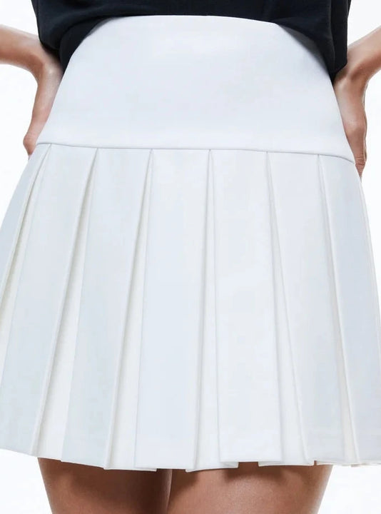 Emilie Box Pleat Mini Skirt