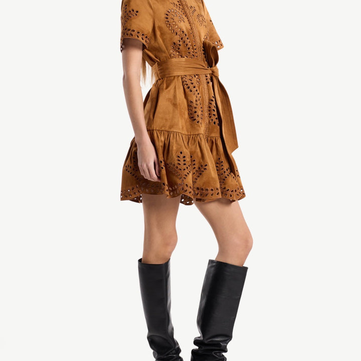 Saddle Embroidery Sol Dress