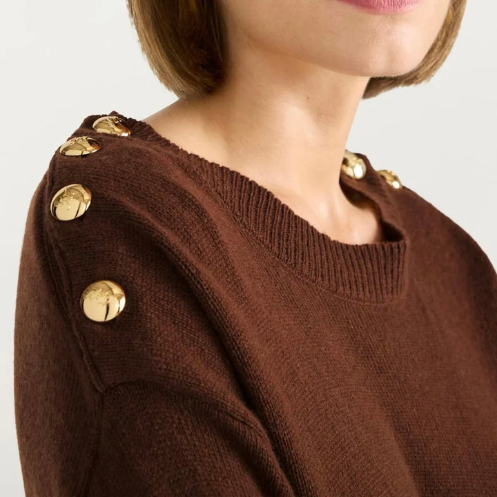 Dark Sepia Marla Cashmere Pullover