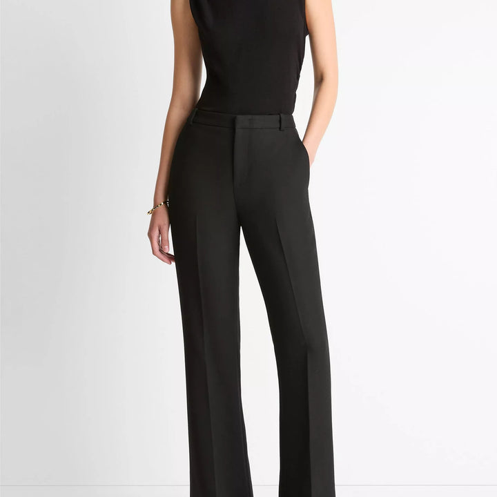 Black Cinched Shoulder Drape Top