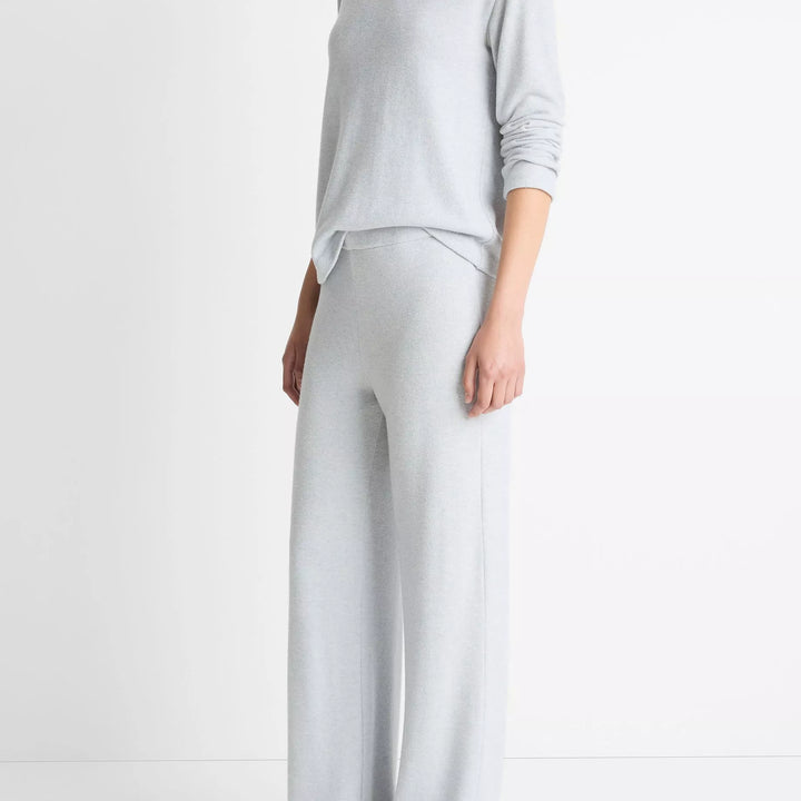 Grey Cozy Wide Leg Pant