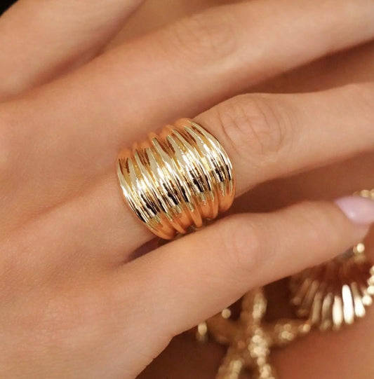 Plated Stacked Band Ring