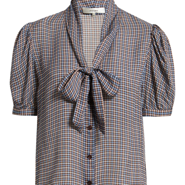 Plaid Chestnut Sonnet Blouse