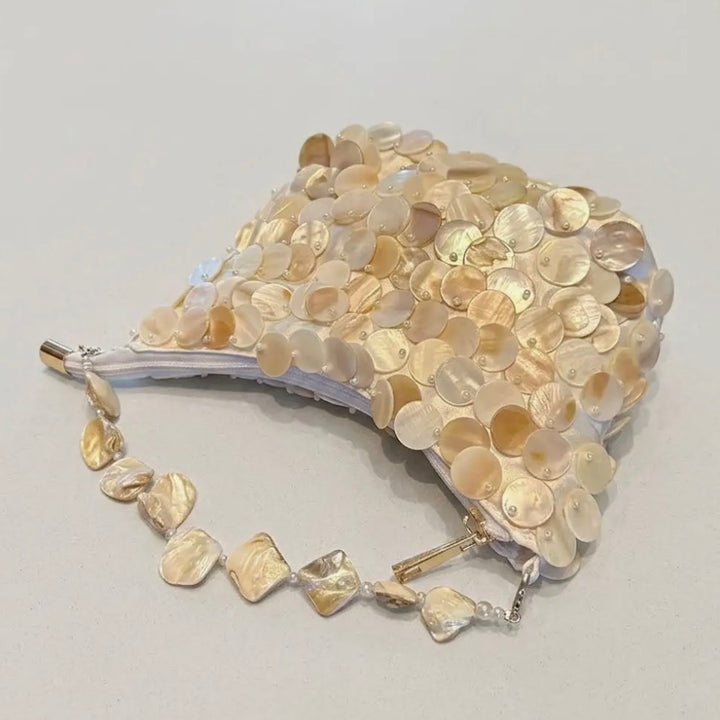 Pearl Shell Beaded Handbag
