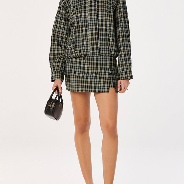 Black Green Plaid Cooper Jacket