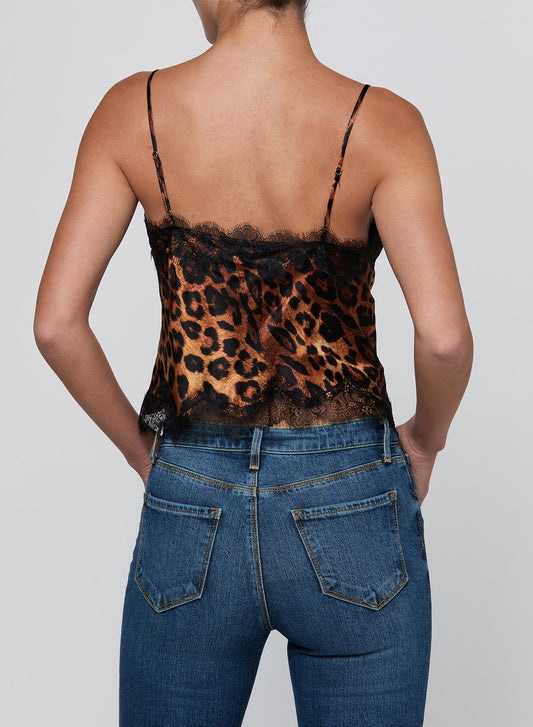 Leopard Kimber Lace Insert Cami