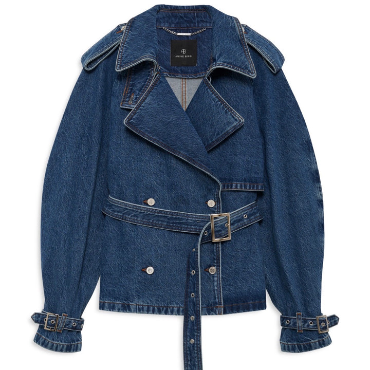 Clean Indigo Pascale Trench