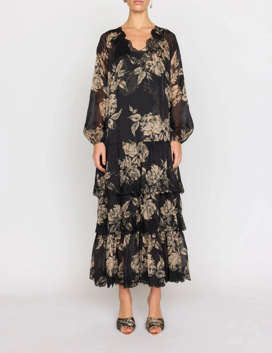 Black Rose Anastasia Midi Dress