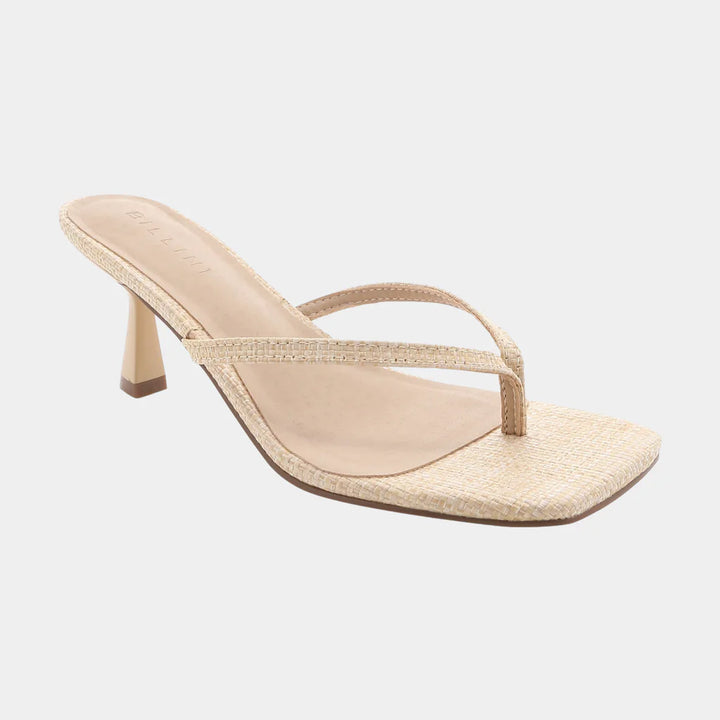 Natural Raffia Xami Muel Heel
