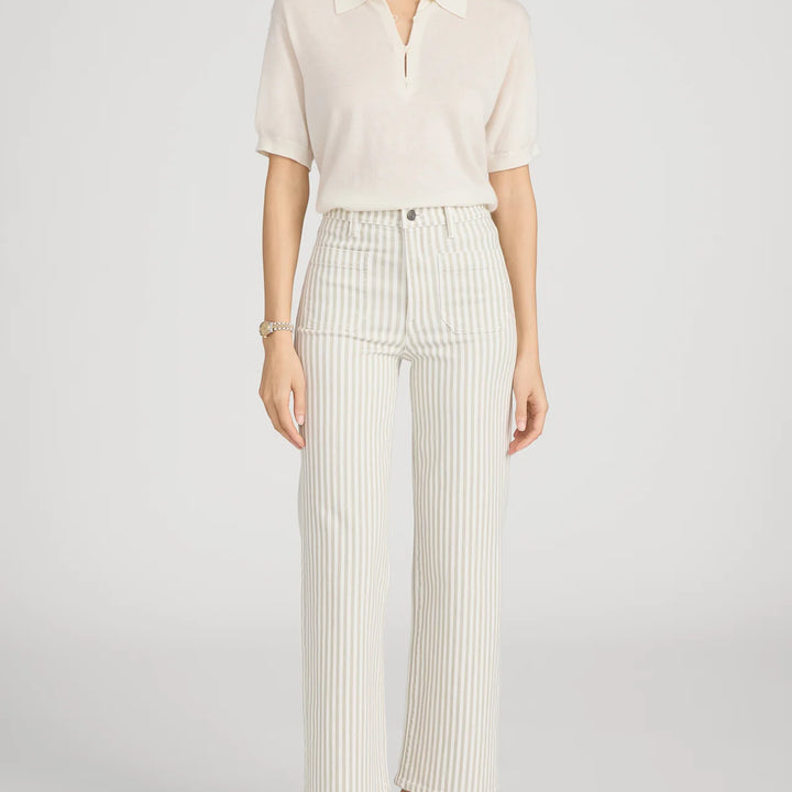 Flax Stripe Anchor Pant