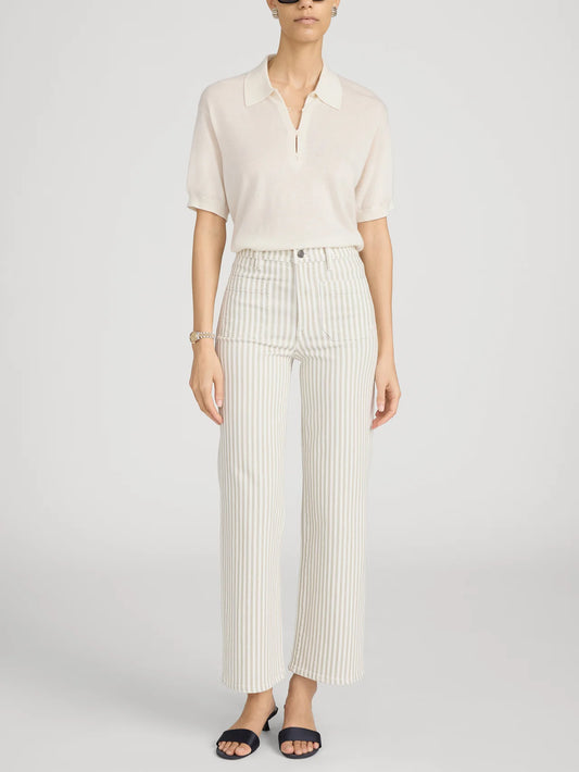 Flax Stripe Anchor Pant