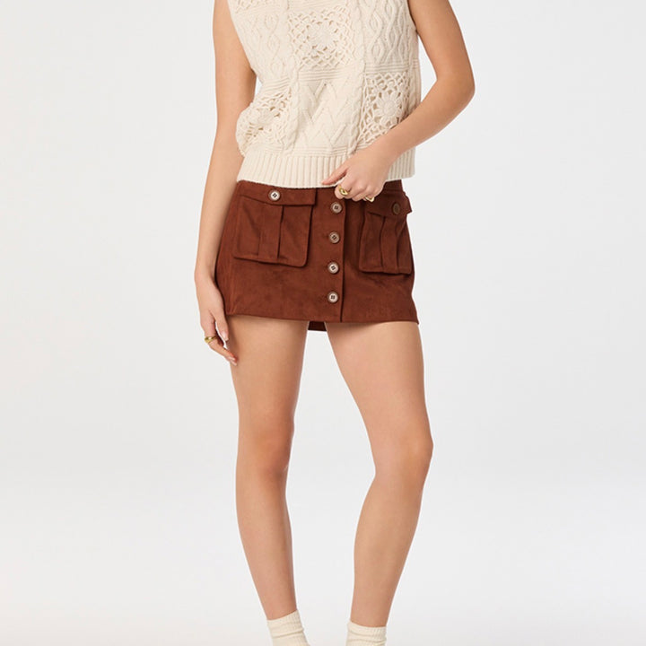 Rust Becky Mini Skirt