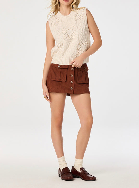 Rust Becky Mini Skirt