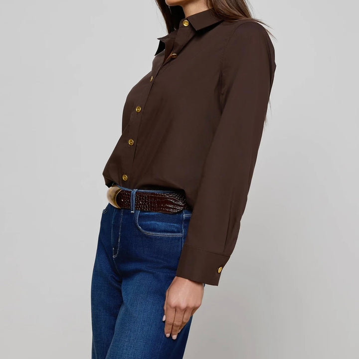 Coffee Bean Ellery Poplin Shirt