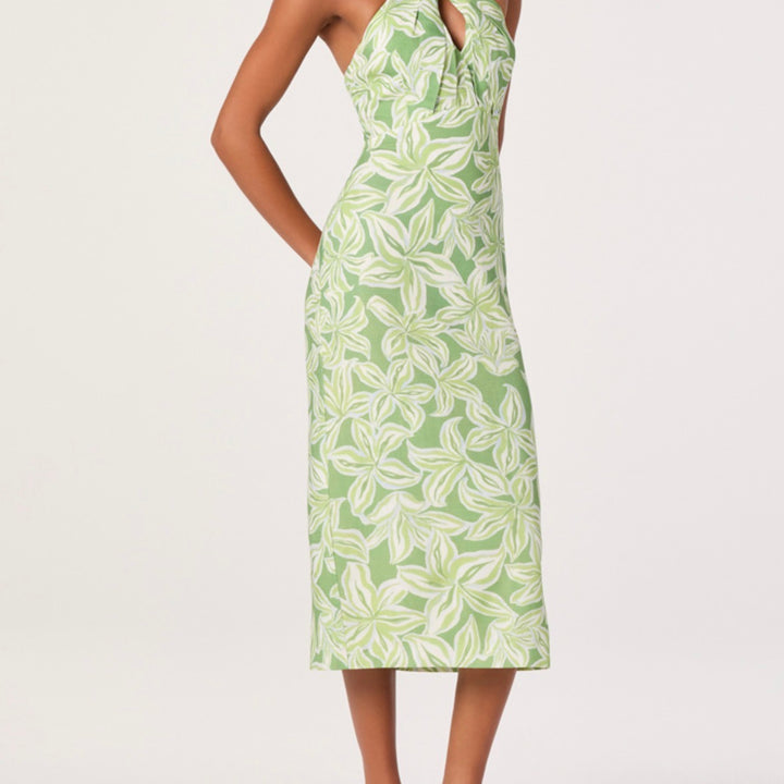 Tropical Lime Floral Anita Dress