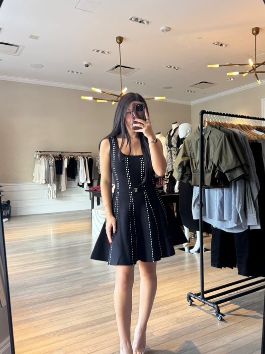 Black Ivy Knit Mini Dress