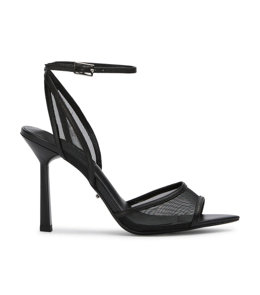 Miley Black Nylon Heel