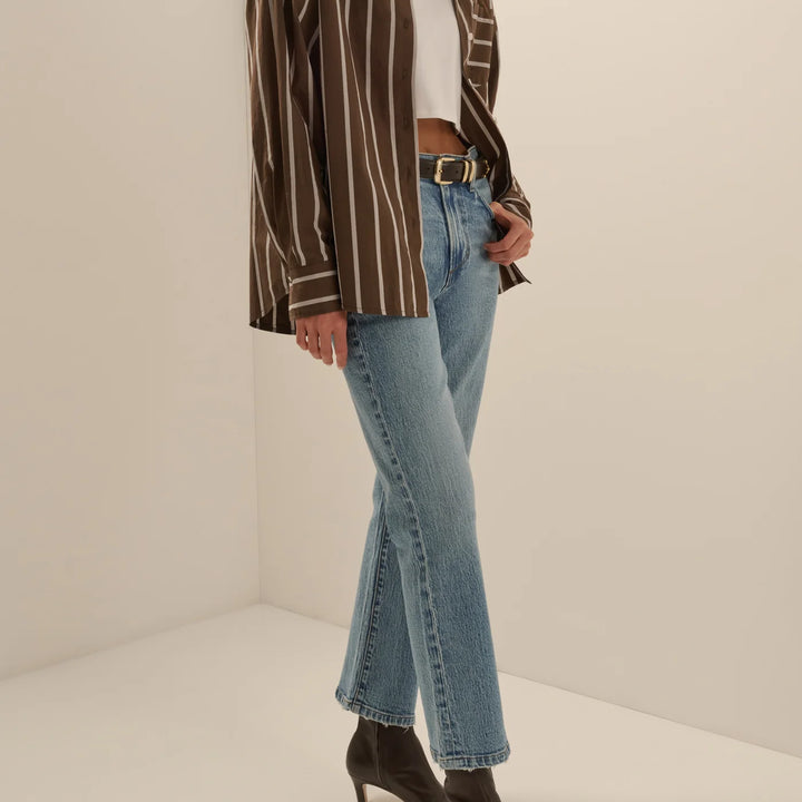 Ganache White Striped Beau Shirt