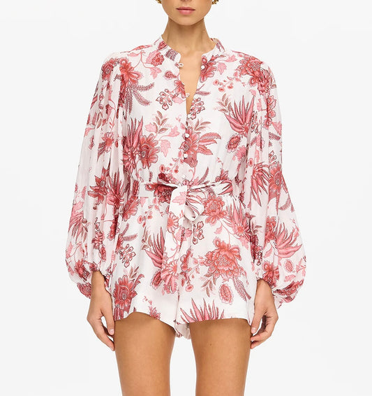 Red Bailey Playsuit Romper