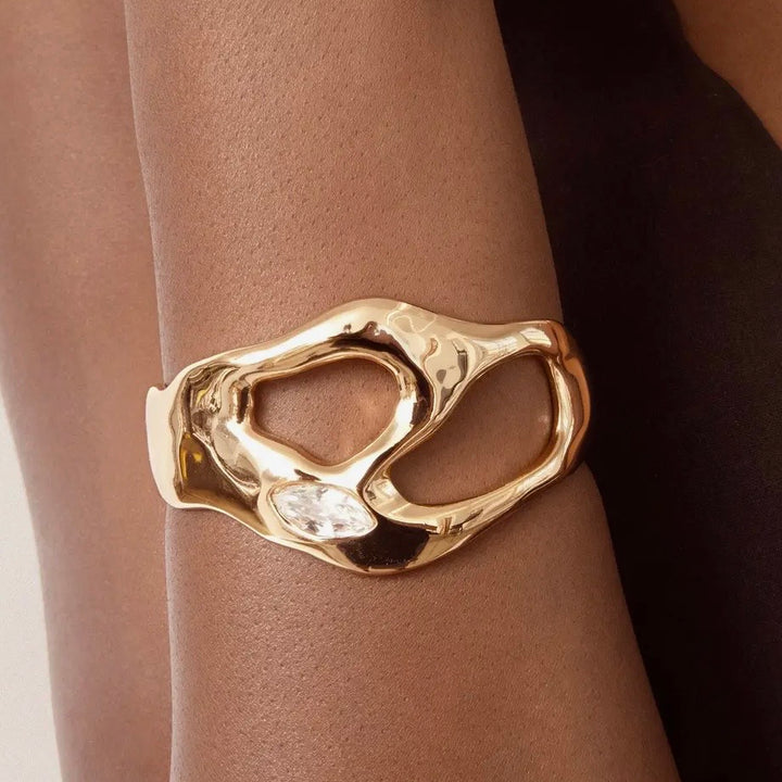 Gold Statement Luxe Cuff