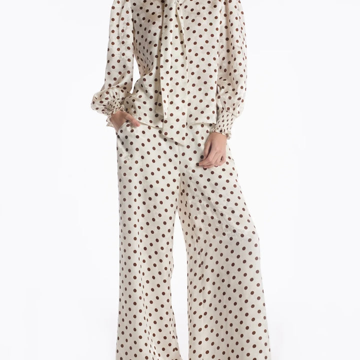 Brown Polka Dot Marta Pant