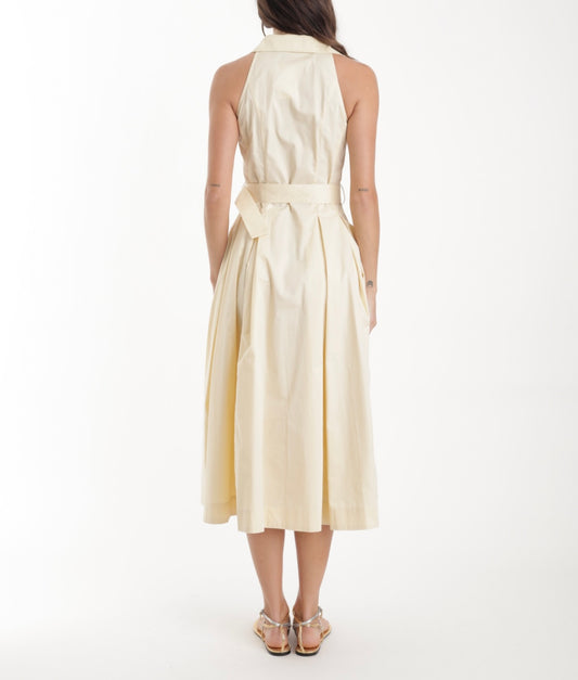 Pastel Yellow Zarae Halter Dress