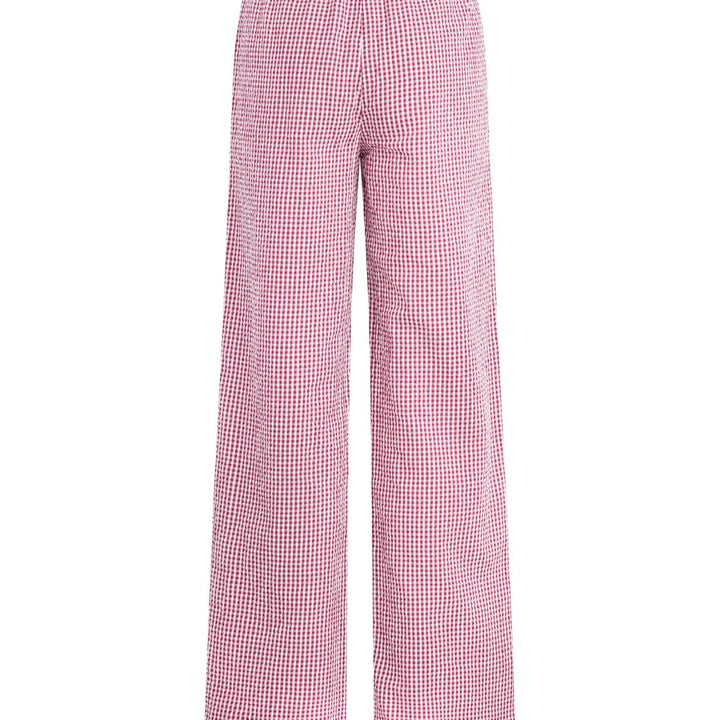 Raspberry Gingham Everything Pant