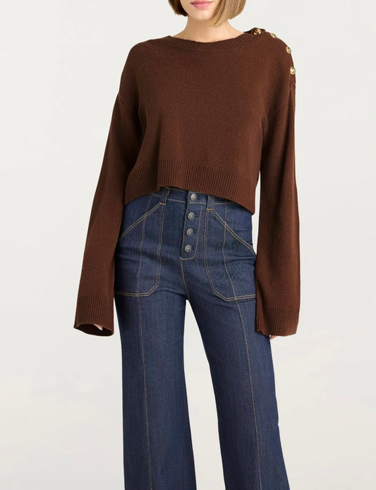 Dark Sepia Marla Cashmere Pullover