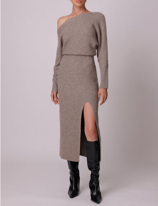 Latte Alta Midi Sweater Dress