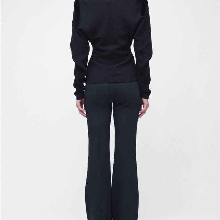 Black Marlee Bow Top