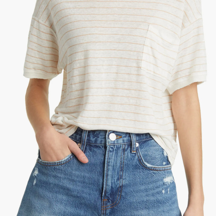 Blush Pocket Crew Tee