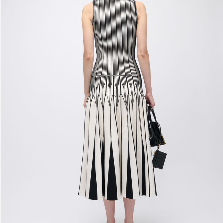 Black Multi Oaklen Midi Dress