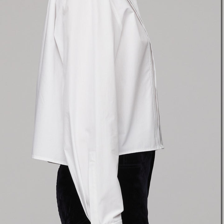 White Cropped Cam Top
