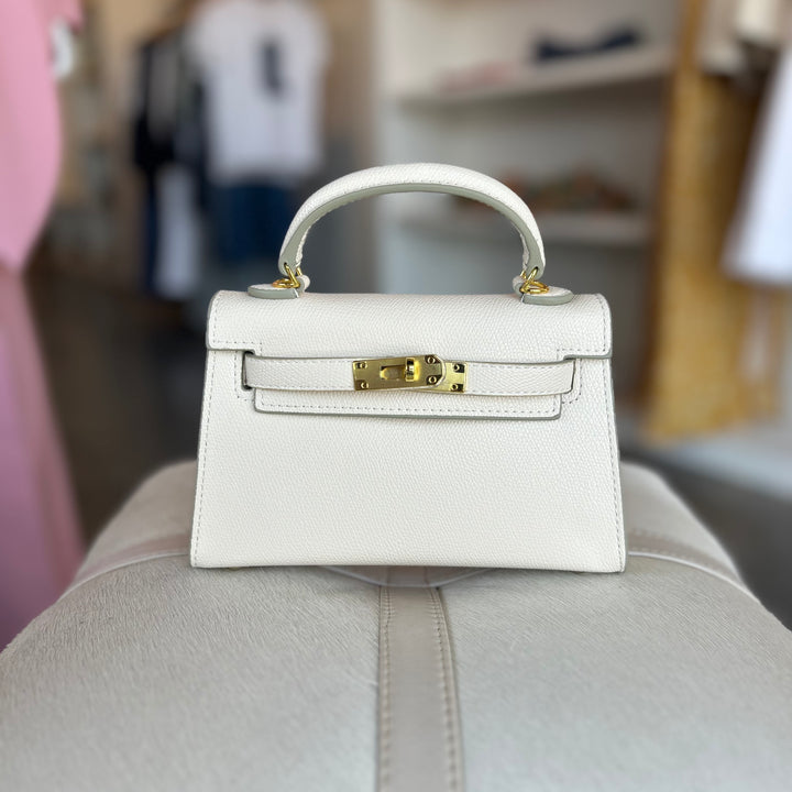 Cream Hariette Handle Bag