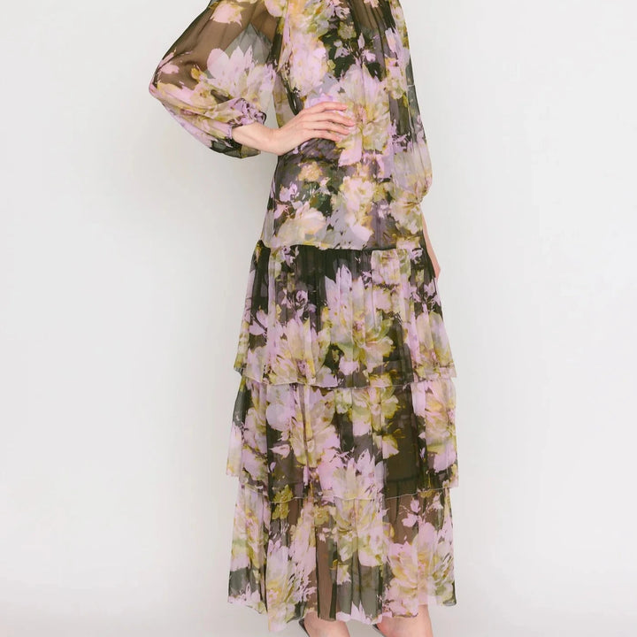 Midnight Garden Sara Midi Dress