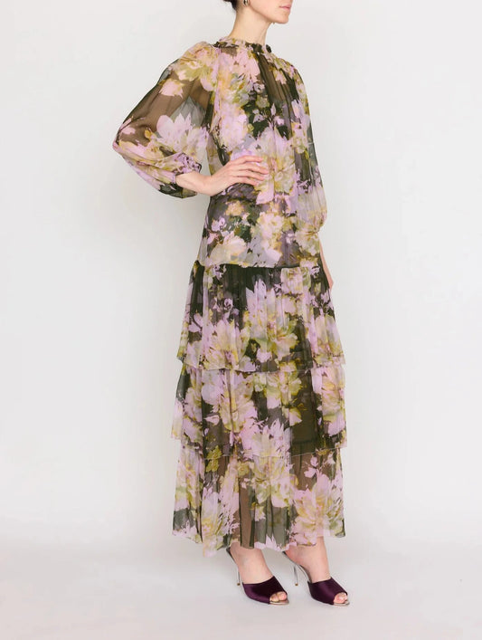 Midnight Garden Sara Midi Dress