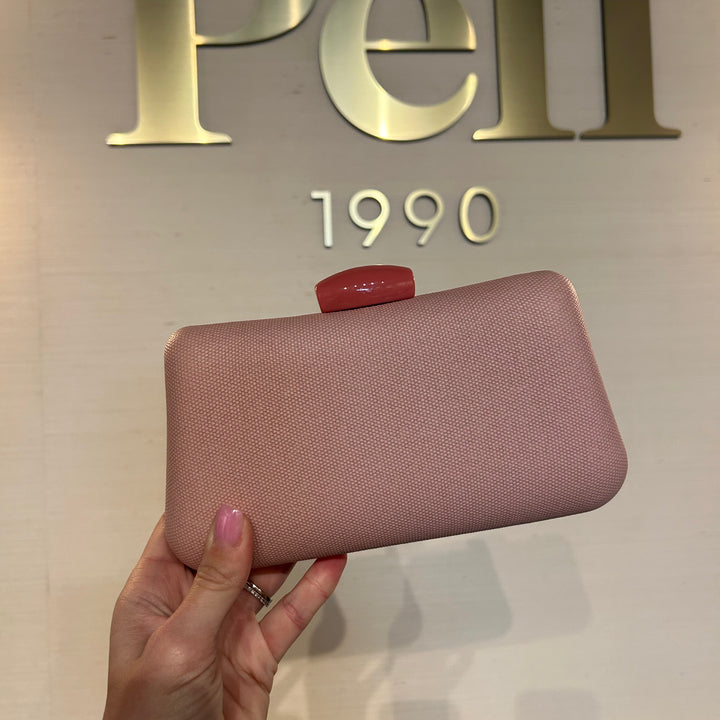 Pink Shell Clutch