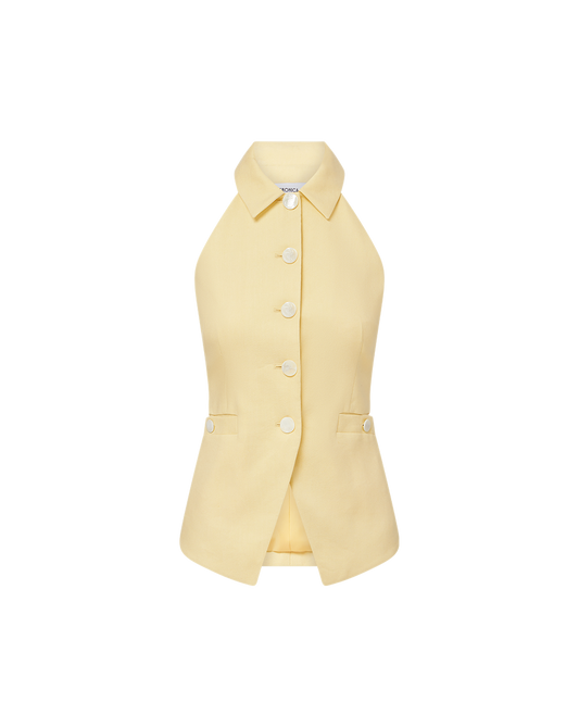 Chamomile Orlinda Linen Vest