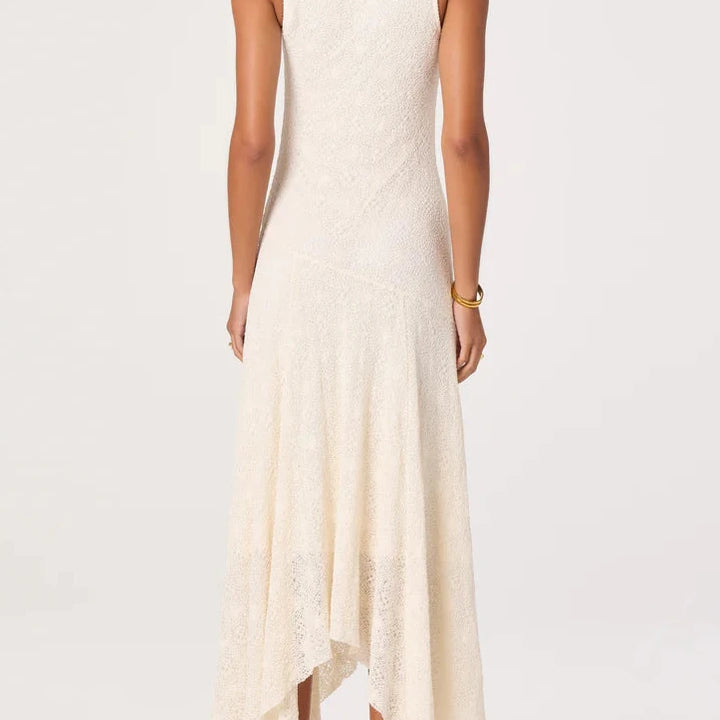 Cream Lace Knit Freida Dress