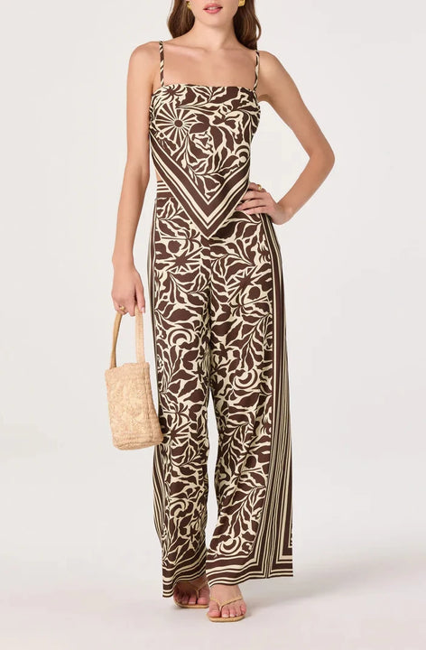 Brown Tropical Eva Top