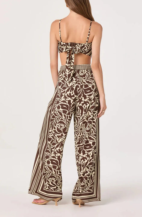 Brown Tropical Eva Top