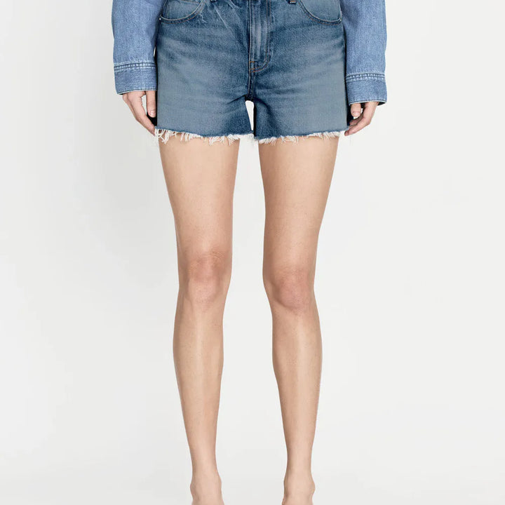 The Vintage Relaxed Short Raw Fray
