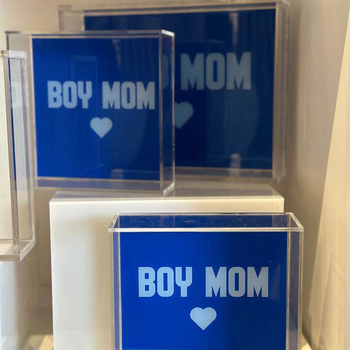 Boy Mom Large Tray - Blue
