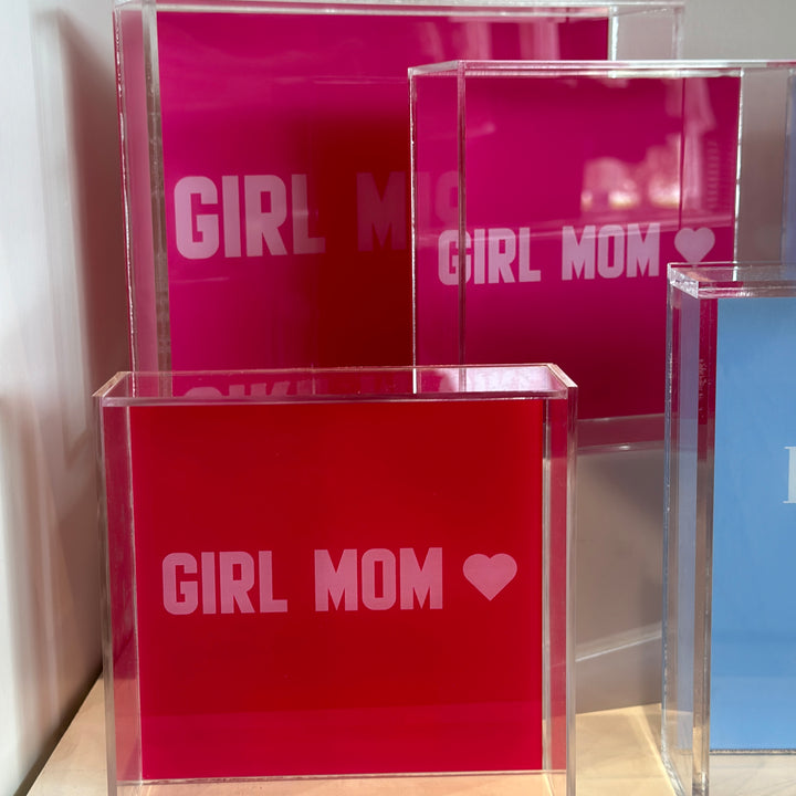 Girl Mom Large Tray - Pink