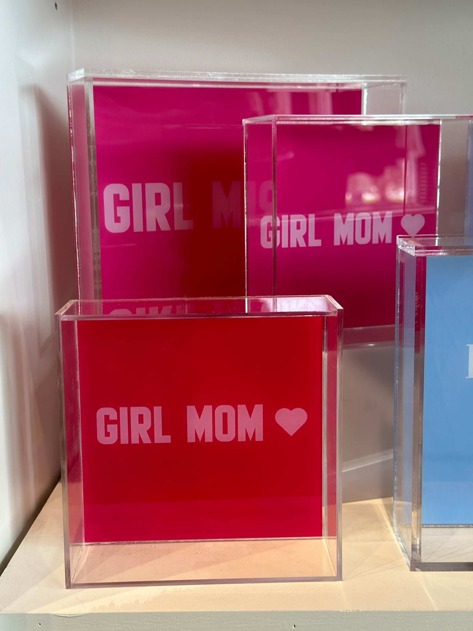 Girl Mom Large Tray - Pink
