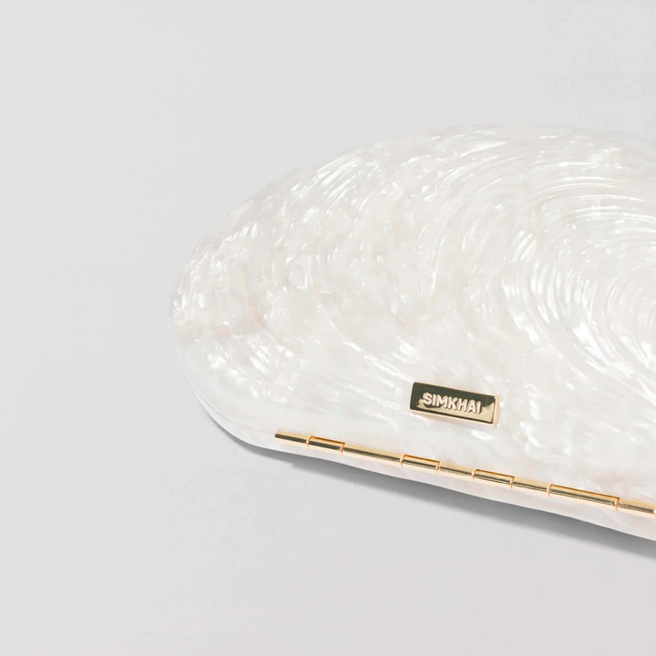 Bridget Pearl Oyster Clutch