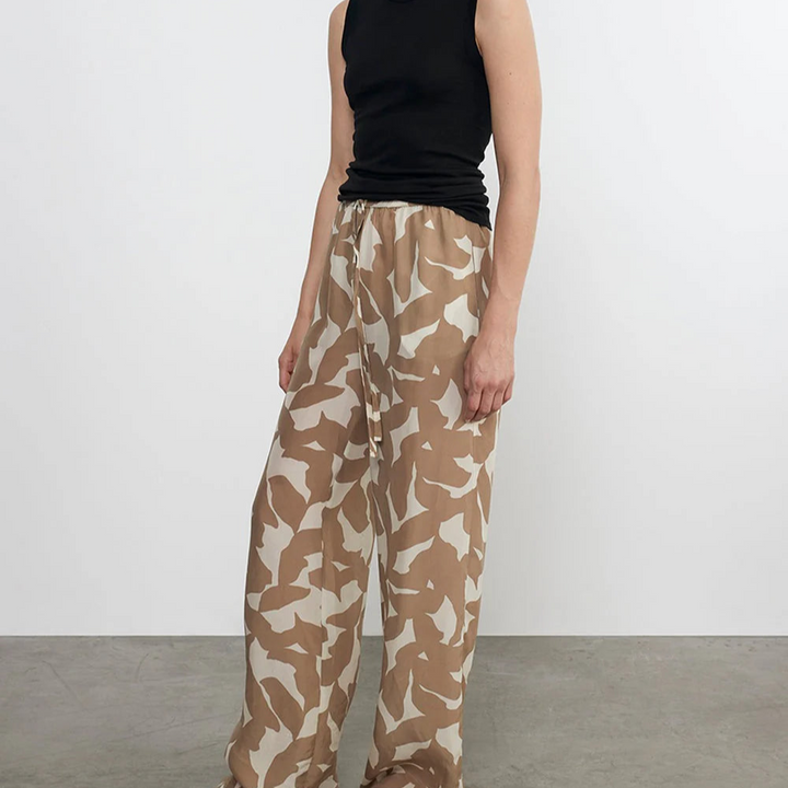 Floral Camo Cupro Resort Pant