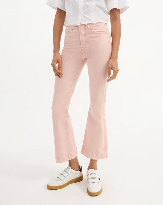 Pink Carson High Rise Ankle Flare